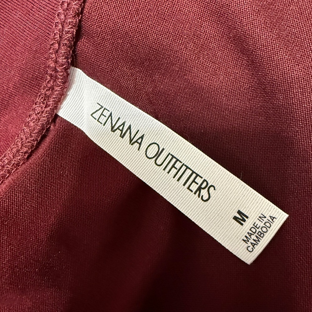 #1) “PRICE FIRM” NEW  Zenana Outfitters Long Sleeve Burgundy Dress - Picture 7 of 8
